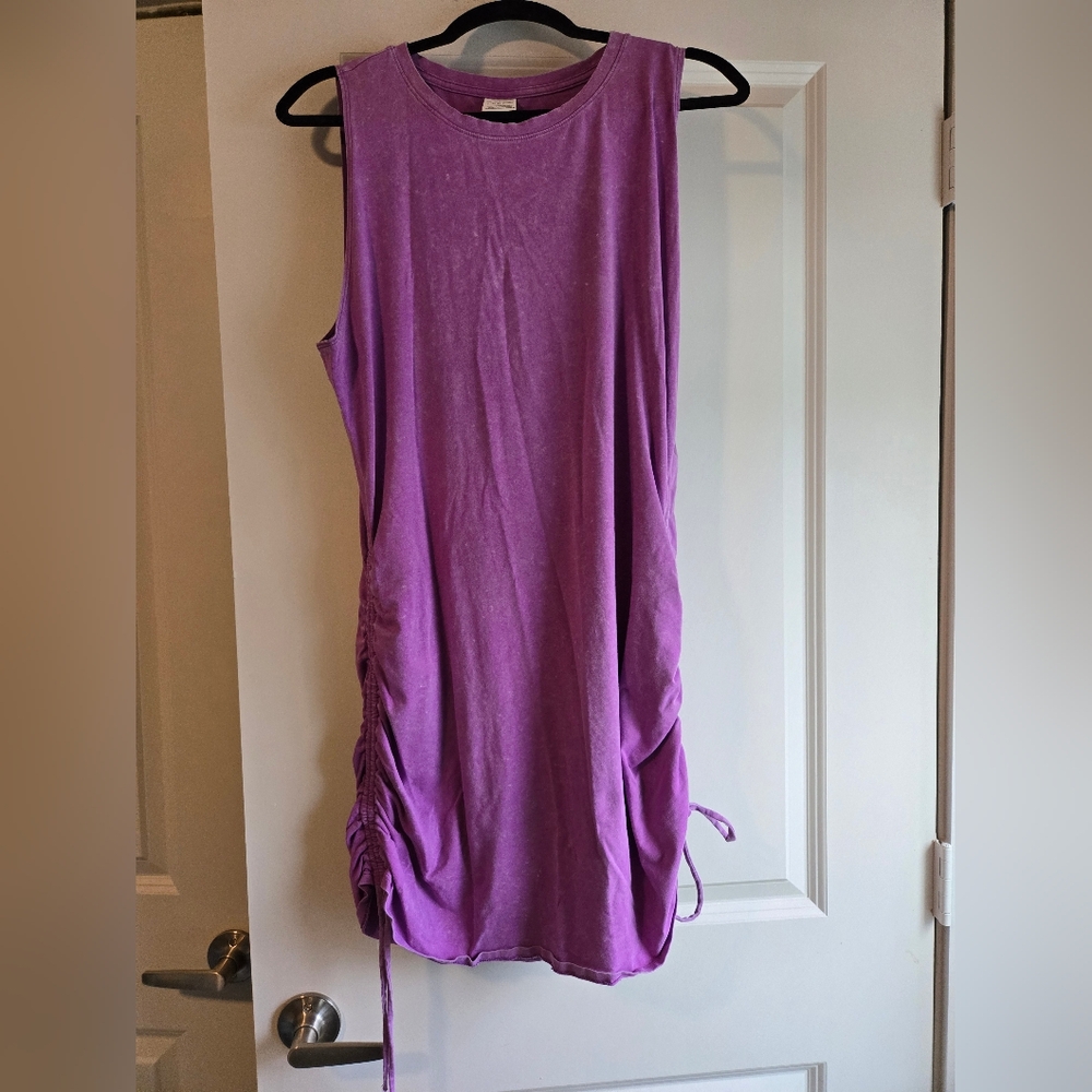 VS Pink Shirt Dress Cinched Sides XL